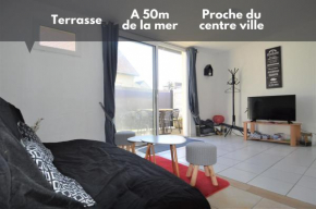 Maisonnette avec terrasse à 50m de la plage